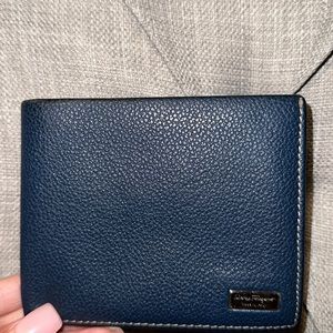 Navy Blue Unisex Salvatore Ferragamo wallet